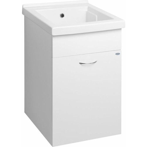 Unterschrank mit Ausgussbecken aus Keramik 45x51cm inklusive Siphon