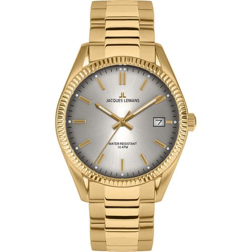 Jacques Lemans 50-4N Damen-Quarzuhr Derby Goldfarben/Anthrazit