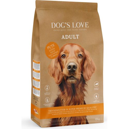 DOG'S LOVE Trockenfutter Pute, 12 kg