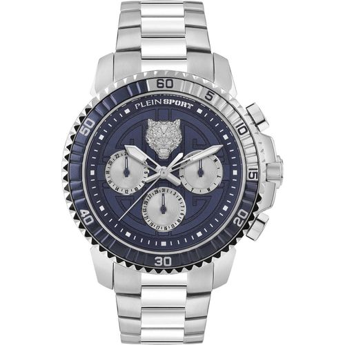 Chronograph Plein Sport Versilbert/Stahl Kollektion Powerlift - mann