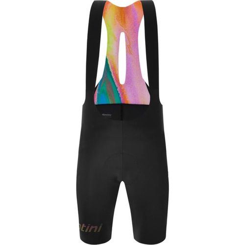 Kurze Hose mit Hosenträgern SANTINI Unico Edge Schwarz - 4XL