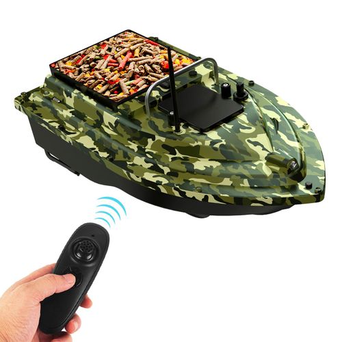 Fernbedienung fuer den Futterspender zum Angeln, kabelloses Koederboot, Fischfinder-Geraet, Reichweite 400ÿ490 m, 18000 mAh, 7,4 V, 2 kg