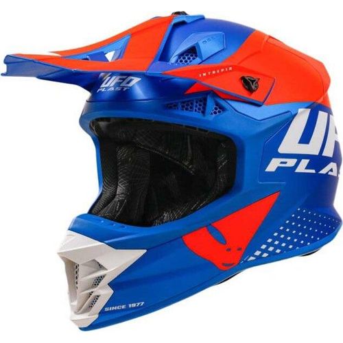 UFO PLAST Crosshelm Intrepid 2 Helmscha blau / orange Gr. 59 / 60 = L