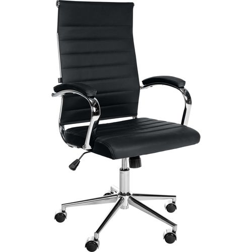 Bürostuhl HLO-CP164 Echtleder schwarz