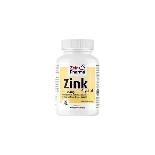 Zink-Chelat 25 mg In Magensaftresistent.veg.kap. 120 ST