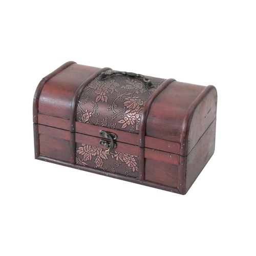 HMF 6411-125 Schatztruhe aus Holz, 25 x 15 x 13 cm, Klein, Japan
