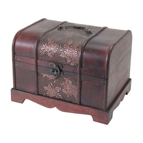 HMF 6411-130 Schatztruhe aus Holz, 30 x 23 x 21 cm, Klein, Japan