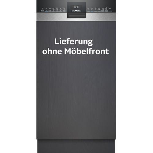 SIEMENS teilintegrierbarer Geschirrspüler "SR55ZS10ME", C (A-G), silber (weiß), B:44,8cm H:81,5cm T:57,3cm, Geschirrspüler