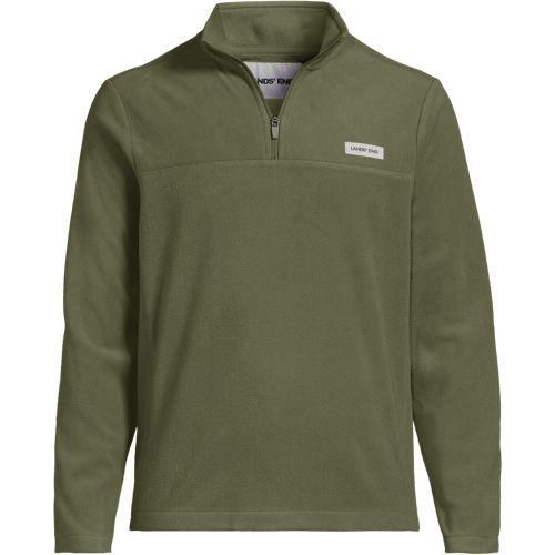 Anyweather Fleece-Pullover mit Reißverschluss, Herren,  Grün, Polyester, by Lands' End