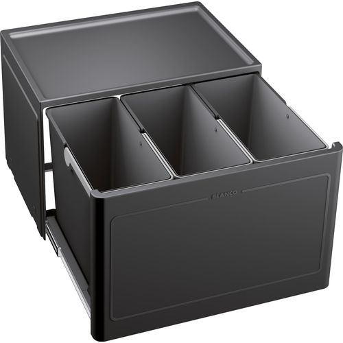BLANCO BOTTON Pro 60/3 Automatic Mülltrennsystem Drehtür / Kunststoff / Anthrazit / 3x13 Liter