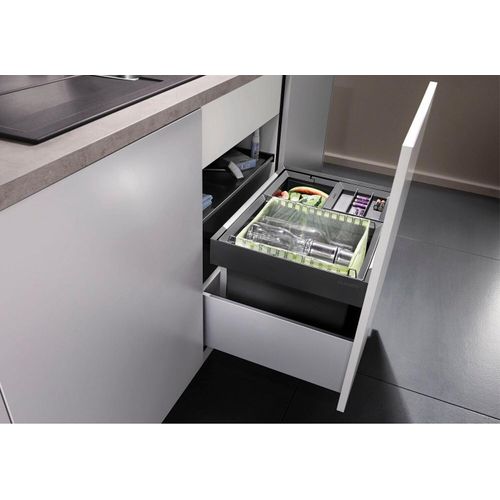BLANCO FLEXON II XL 60/3 Mülltrennsystem Frontauszug / Kunststoff / Anthrazit / 30 & 2x8 Liter