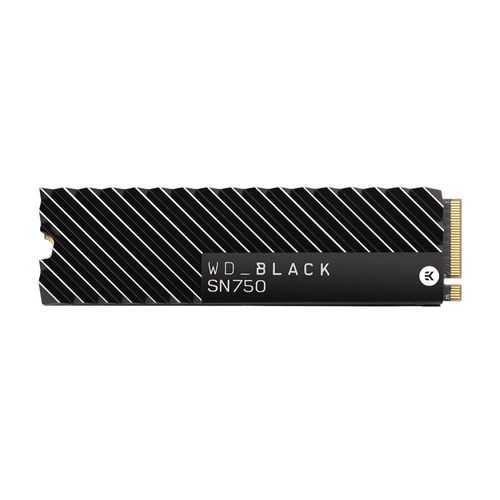 WD_BLACK™ SN750 NVMe™ SSD mit Kühlkörper 2 TB, 3470 MB/s - Schwarz