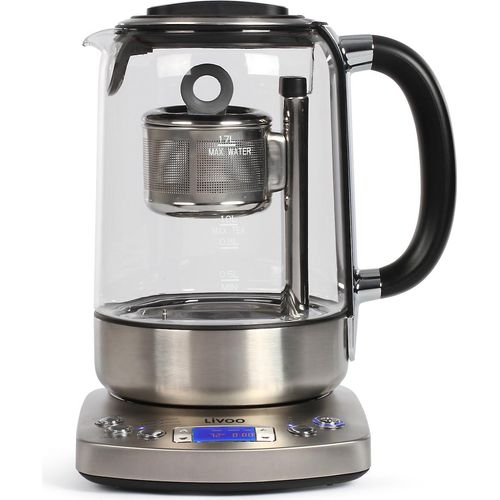 LIVOO 2-in-1 Wasserkocher Teekocher Teeei Aufgussprogramme DOD175