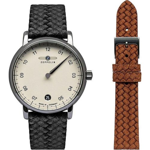 Zeppelin New Captain's Line SET Herren Quarzuhr, ETA F06.111, Schweizer Zeppelin-8643-5-SET Uhr