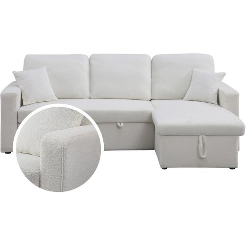 Ecksofa reversibel mit Schlaffunktion und Stauraum 