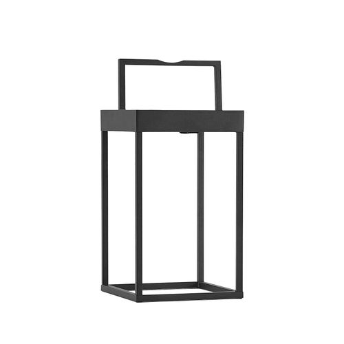 Lucande LED-Solarleuchte Lynzy, 38cm, schwarz, Metall, IP65