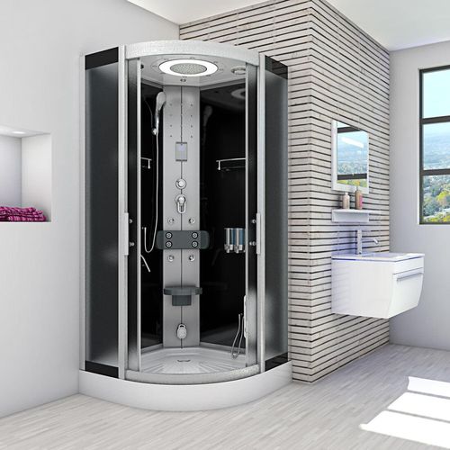 Dampfdusche Dusche Duschkabine D58-03M2 Duschtempel Sauna 80x80 cm