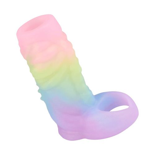 Monster-Penishülle mit strukturierter Oberfläche, 15 cm