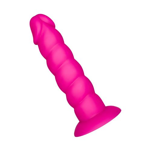 Strukturierter Dildo aus Silikon, 17 cm