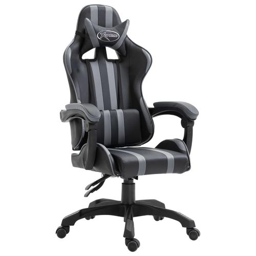 Gaming-Stuhl Kunstleder | Farbe: Grau