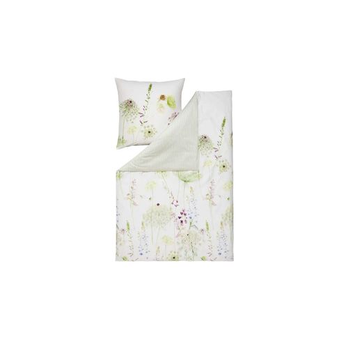 ESTELLA Makosatin-Bettwäsche Meadow 4704 - grün - Materialmix - 200 cm - Möbel Kraft