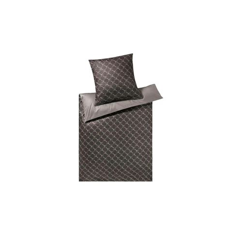 JOOP! Mako Satin Bettwäsche Cornflower Double - schwarz - Materialmix - 135 cm - Möbel Kraft