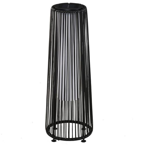 Solarlampe, Rattan Solarleuchte LED Gartenleuchte mit Lichtsensor