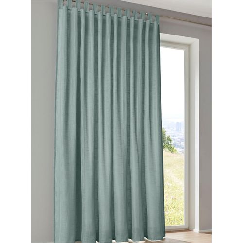 Gardine HEINE HOME Gr. 3, grün (salbei), B:140cm H:225cm, Polyester, Gardinen