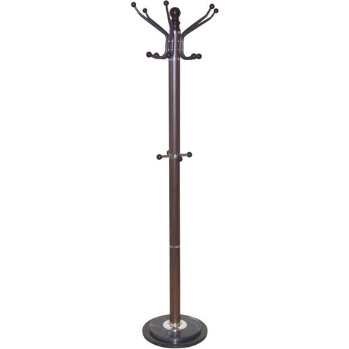 Kleiderständer, braun, H:176cm T:47cm Ø:47cm, Metall, Marmor, HOFMANN LIVING AND MORE, Garderobenständer, Garderobenständer