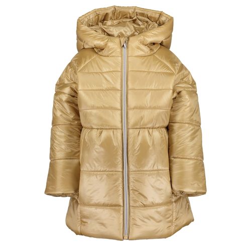 Steppjacke BLUE SEVEN, Mädchen, Gr. 104, braun (sesam orig), Web, Steppware, Obermaterial: 100% Polyamid, unifarben, modisch, regular fit ca. Mitte Oberschenkel, Langarm elastischer Bund, Jacken, im modischen Querstepp, teilweise mit Fleecefutter