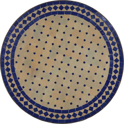 Gartentisch Rund 100cm, Mosaiktisch