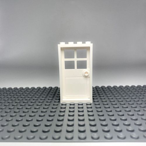 LEGO® 1x4x6 Türen Weiß und weißer Rahmen für Haus, Gebäude NEU! Menge 100x
