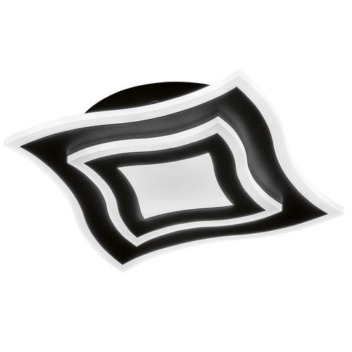 FISCHER & HONSEL Deckenleuchte GORDEN LB 32.50x32.50 cm schwarz Deckenlampe