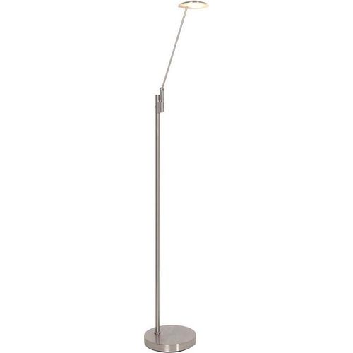 LED Stehleuchte, Dimmer, Metall, Stahl, H 143 cm