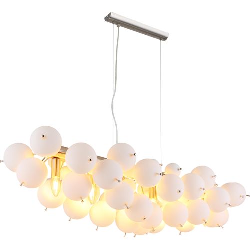 Globo Lighting Hängeleuchte Metall Nickel matt, 6x E14