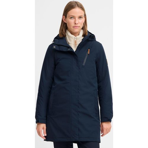NORTH BEND NBKea Damen Parka Jacke Funktionsjacke wasserdicht atmungsaktiv Kapuze Reißverschlusstaschen Klettband Wassersäule 10.000 mm W-PRO Wetterschutzsystem