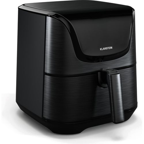 Klarstein AeroVital Deluxe Heißluftfritteuse – 5,4 L Airfryer, 1700 W, Touch-Display, 8 Programme, Antihaftbeschichtung, Grillrost & Pizzablech, Cooltouch-Gehäuse, Timer & Temperaturkontrolle, Schwarz