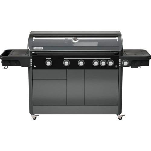 Gasgrill TENNEKER Halo TG-5 U mit 5-Brenner, Infrarot-Seitenbrenner und Infrarot-Rückbrenner, gusseiserner Rost und Platform System