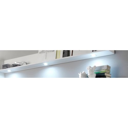LED Unterbauleuchte TRENDTEAM, weiß (kaltweiß), B:5cm H:0,8cm L:5cm, Lampen, Möbel Unterbauleuchte, LED Unterbauspots mit kalt-weißem Licht - Mit Fußschalter
