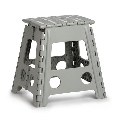 Klappstuhl ZELLER PRESENT, grau (grau, grau), Kunststoff, Stühle, Kunststoff, klappbar, Sitzhöhe 39 cm