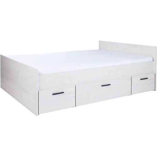 Stauraumbett ARTHUR BERNDT "Jugendbett »Mathea« 140 x 200 cm", nordic, wood, nachbildung, nordic, wood, nachbildung, nordic, wood, nachbildung, B:147cm H:70cm L:204cm, Betten, Stauraumbett