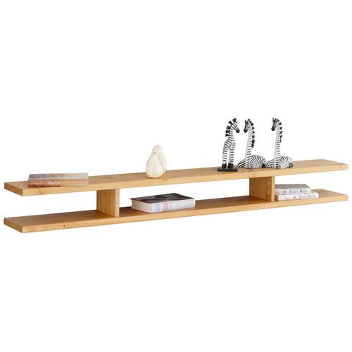 Wandregal HOME AFFAIRE, gelb (weiß, honigfarben), Regale, Breite 148 cm, aus masiver Kiefer, FSC