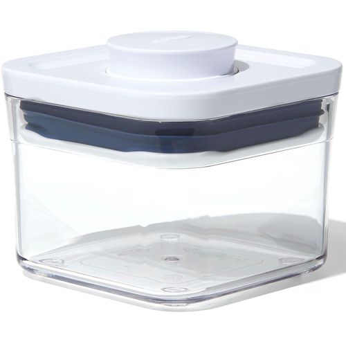 Vorratsdose OXO GOOD GRIPS, transparent, Kunststoff, Lebensmittelaufbewahrungsbehälter, KLEINES QUADRAT MINI - 0.4L