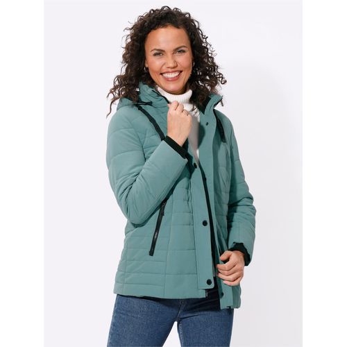 Steppjacke CASUAL LOOKS, Damen, Gr. 24, grün (jade), 100% Polyester, Wattierung:100% Polyester, unifarben, Langarm, Jacken