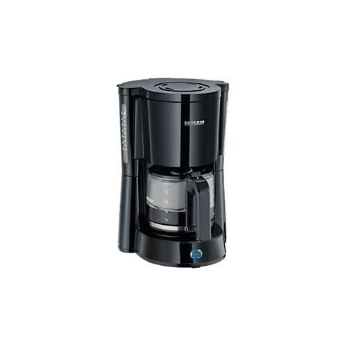 Kaffeemaschine Severin KA 4815, 1000 W, für bis zu 10 Tassen, Abschaltautomatik, Tropfverschluss, Wasserstandsanzeige, mit Glaskanne, schwarz