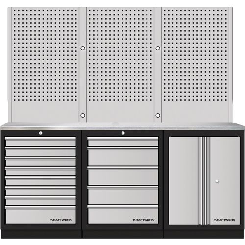 Mobilo 3er Kombi Lochwand inox
