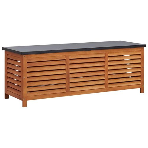Gartenbox 150x50x55 cm Eukalyptus Massivholz , Gartenboxen Design 2024