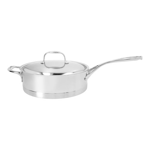 Demeyere Atlantis 7 28 cm, Sauteuse avec couvercle, Argent