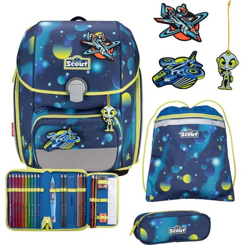 Scout Genius LED Schulranzen-Set 4 tlg. Planets