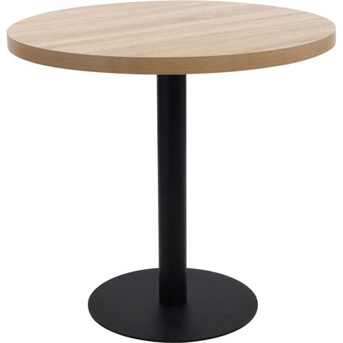 Bistrotisch Hellbraun 80 cm MDF